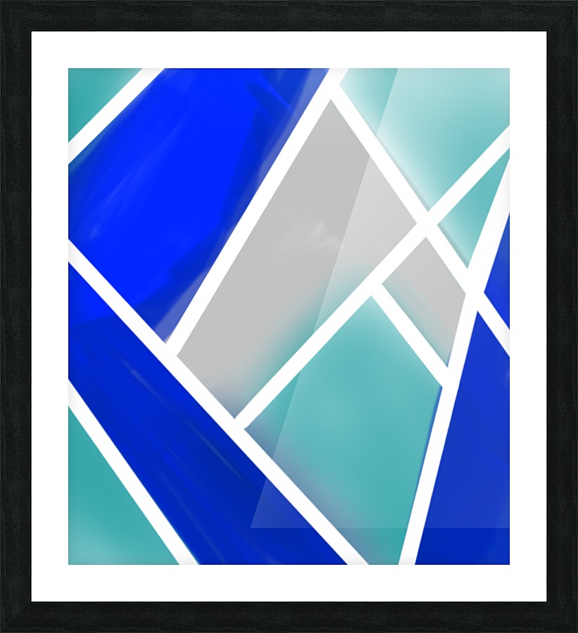 Quilted Geometric  Picture Frame print