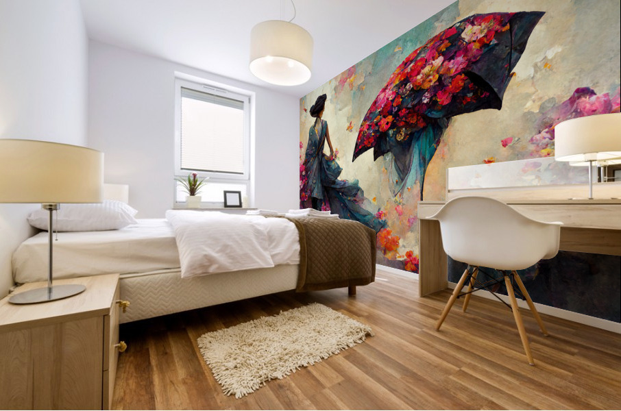 Raining Flowers 8 Mural print