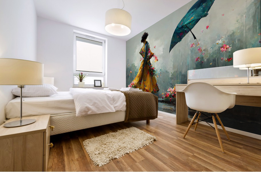 Raining Flowers 9 Mural print
