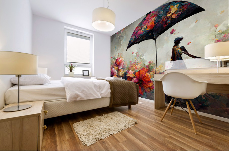 Raining Flowers 12 Mural print
