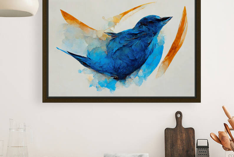 Hope - Blue Bird Watercolor Print | Limited Edition | Art By BethAnne by BethAnne Sheridan