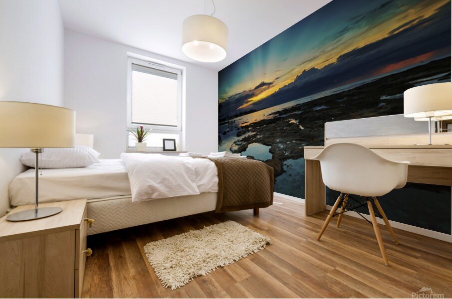 Autumn Golden Glow Mural print