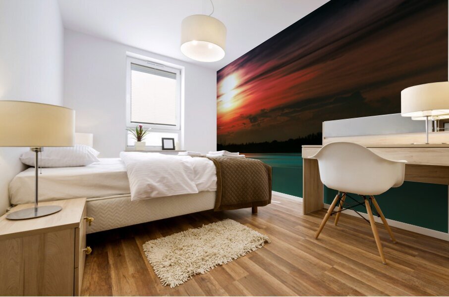 Cerulean Mural print