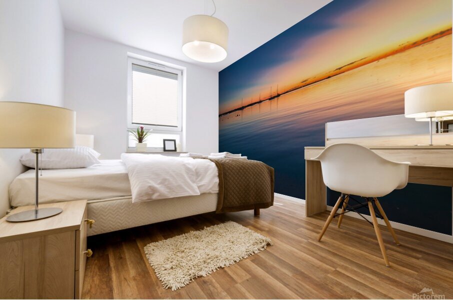 Stillness Before Nightfall Mural print