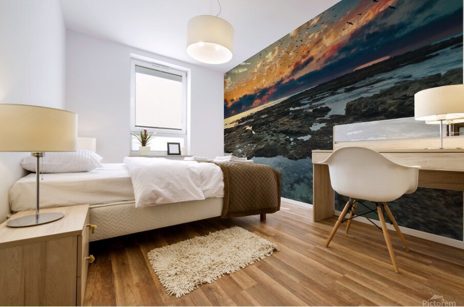 Birdrise Mural print