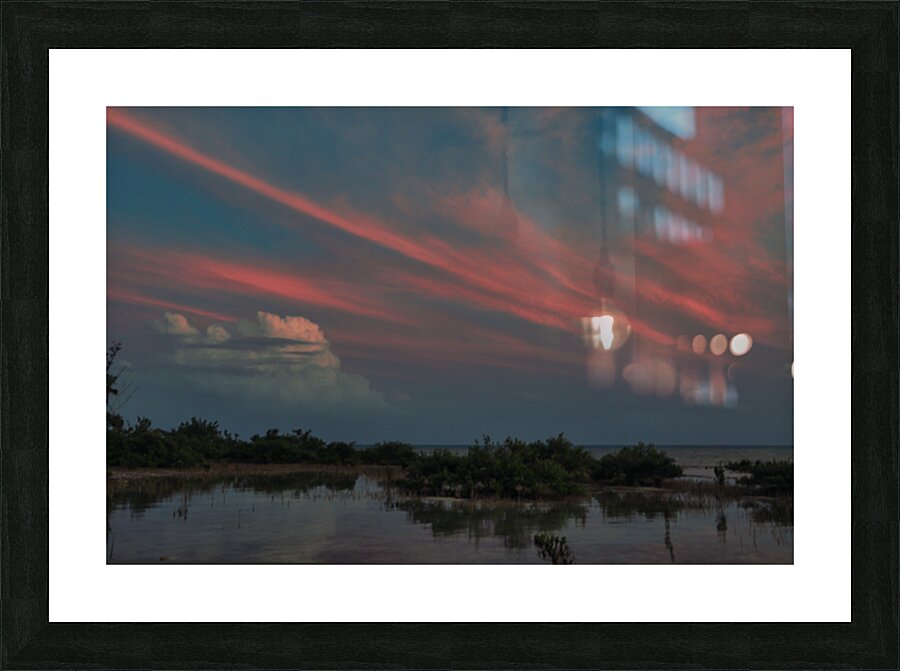 Pink Weather Picture Frame print