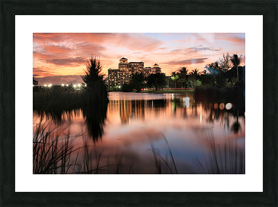 Baha Mar Painted Sunset Picture Frame print