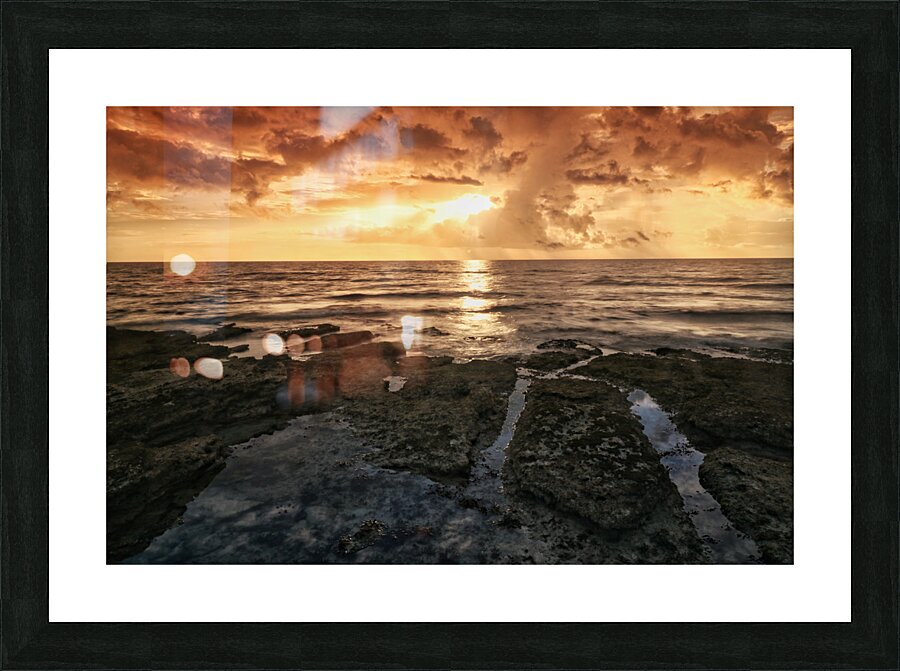 Burning skies Picture Frame print