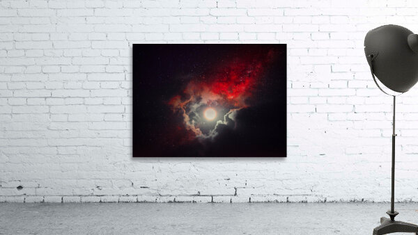 Red Moon Sky Wall Preview
