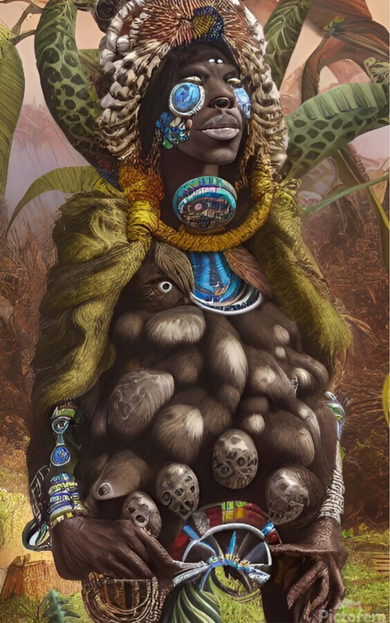 Mother Africa Mother Earth 3 by LoveLight Rivers Wall Art