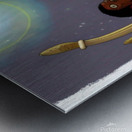 The World Exists in Books 4 Metal print