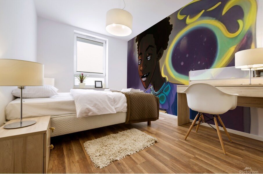 The World Exists in Books 3 Mural print