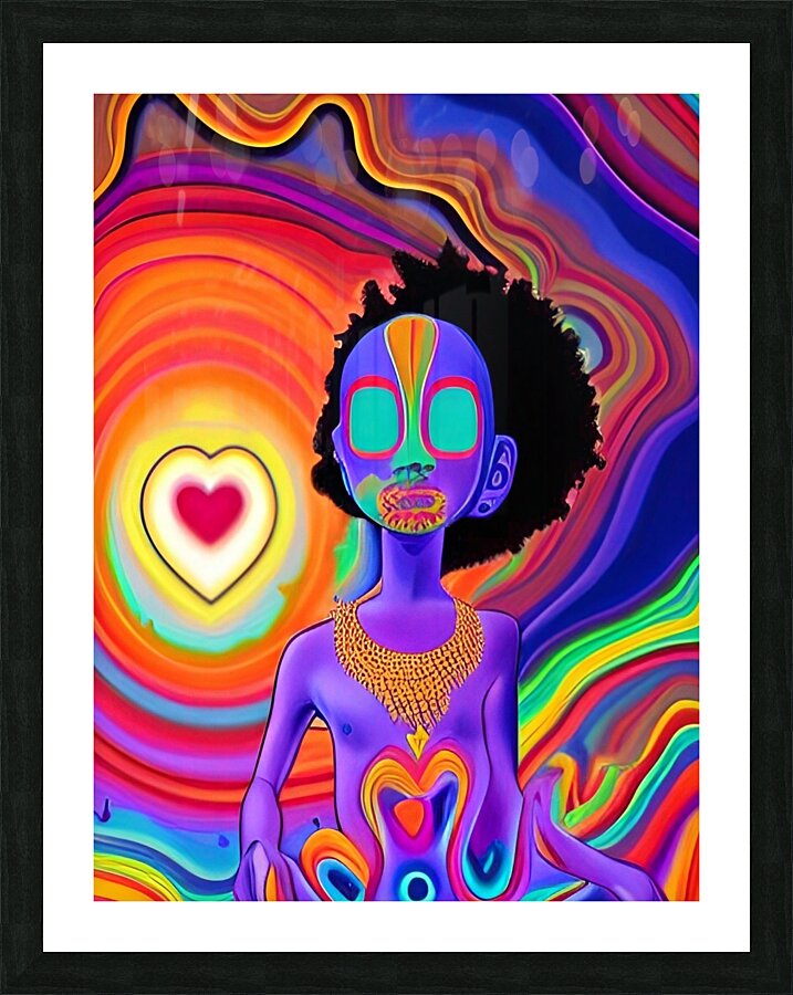 PsychodelicIndigoKid  1 Picture Frame print