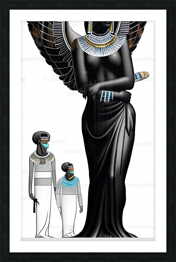 Hathors Embrace 6 Picture Frame print