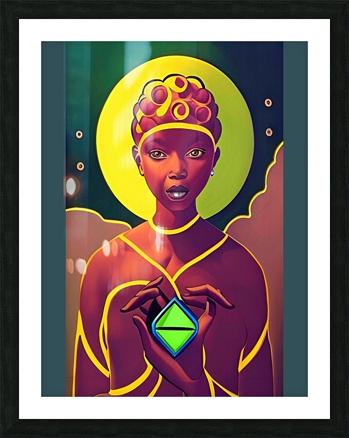 THE BLACK WOMB MAN EARTH AURUA 4 Picture Frame print