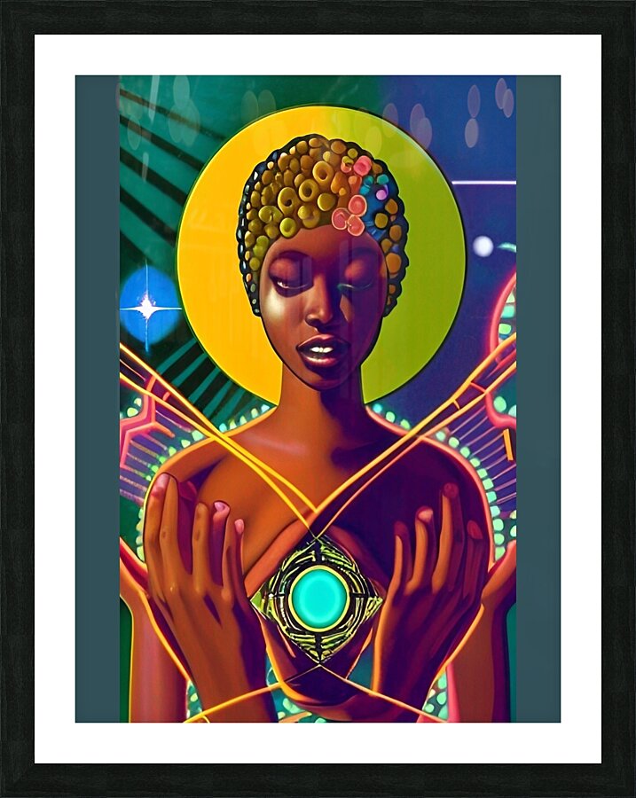 THE BLACK WOMB MAN EARTH AURUA 6 Picture Frame print