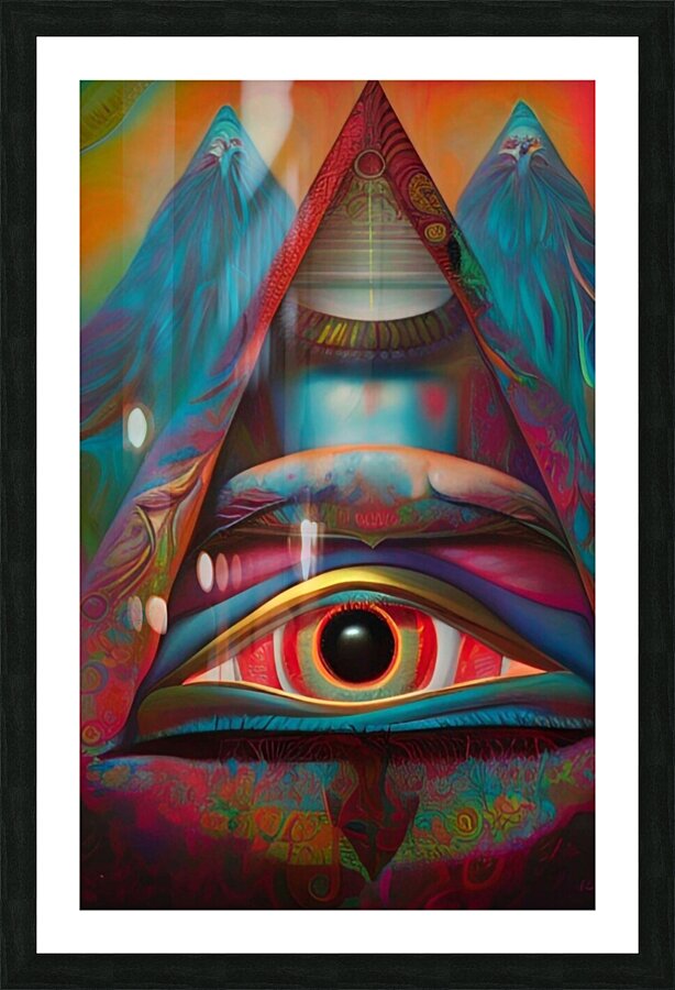 All Seeing Eye 3 Picture Frame print