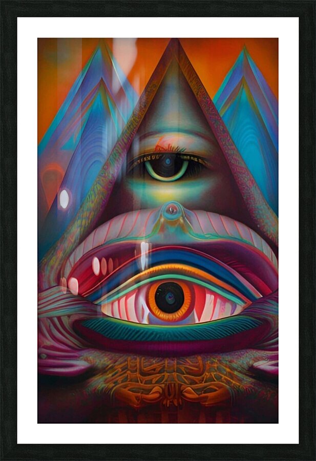 All Seeing Eye 5 Picture Frame print