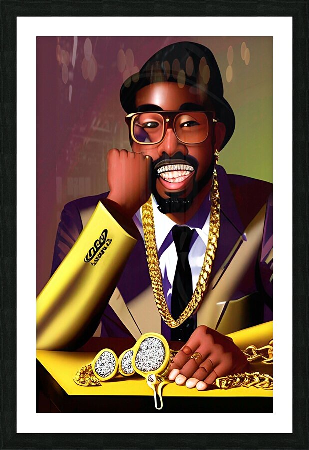 Black Entreprenuer 2 Picture Frame print