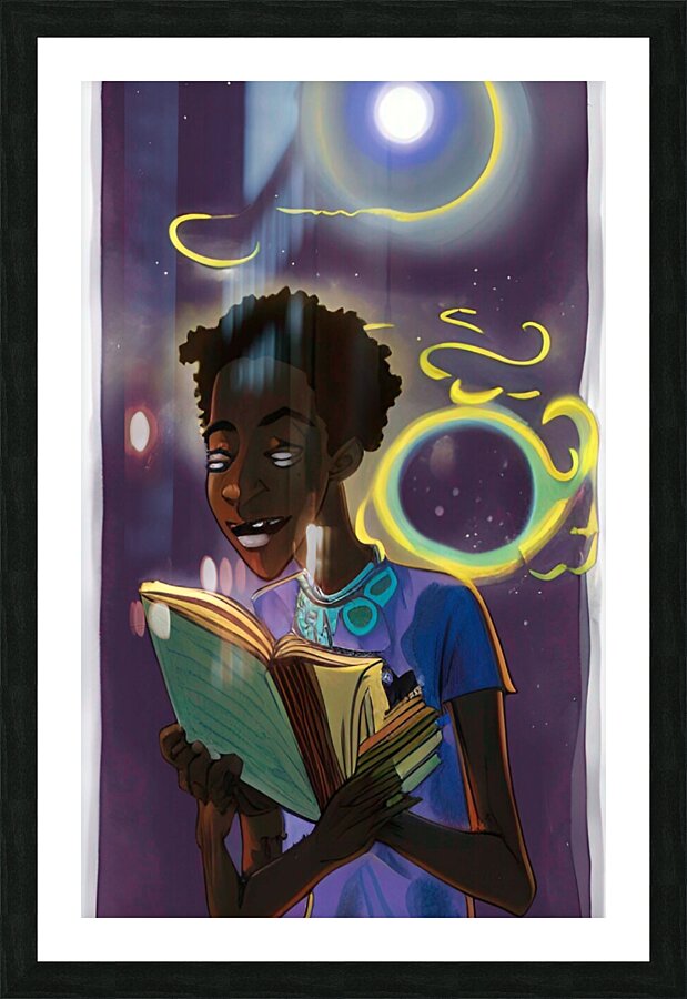 The World Exists in Books 3 Picture Frame print