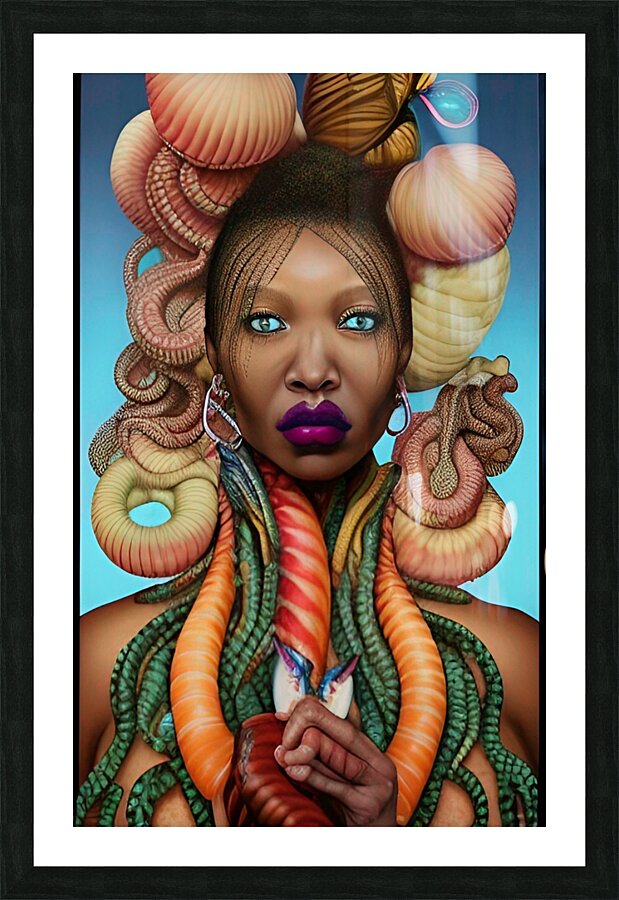 MEDUSA FEAR OF THE BLACK WOMAN 5 Picture Frame print