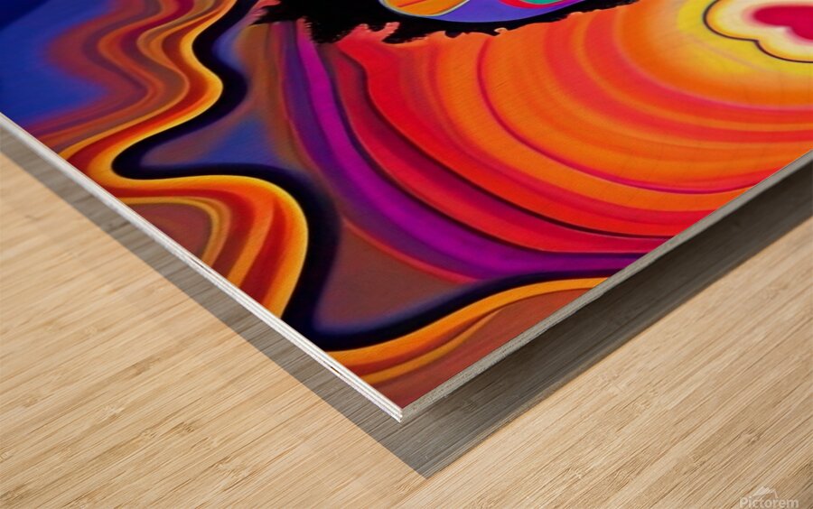 PsychodelicIndigoKid  1 Wood print