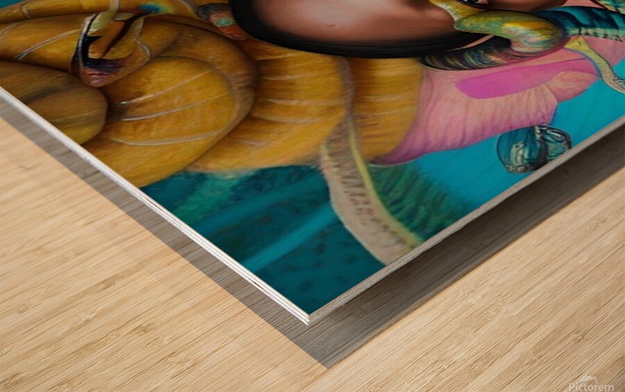 Medusa Fear of The Black Woman Wood print