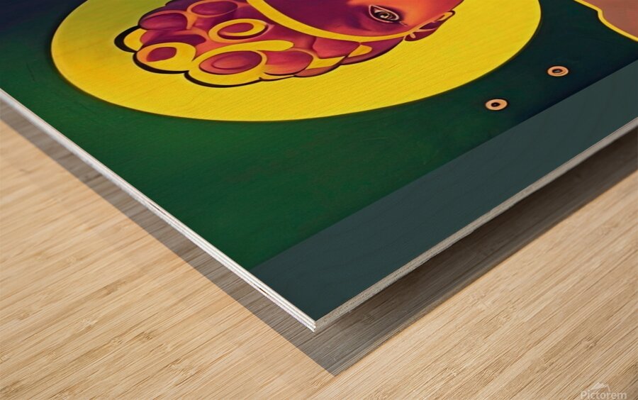 THE BLACK WOMB MAN EARTH AURUA 4 Wood print