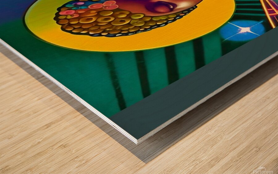 THE BLACK WOMB MAN EARTH AURUA 6 Wood print