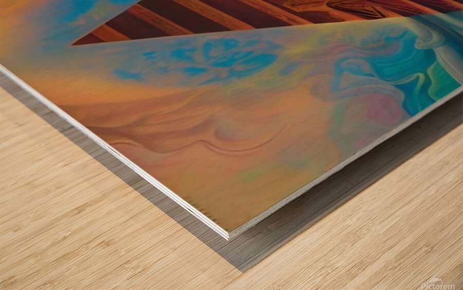 All Seeing Eye 4 Wood print