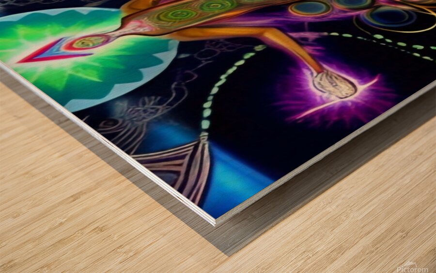 Kundalini Chakra 14 Wood print