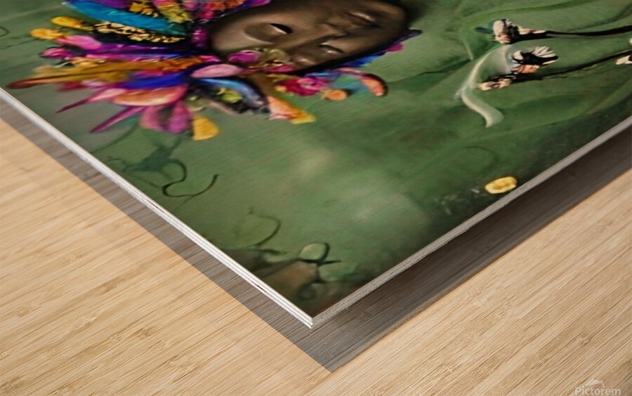 Aunties Wings Wood print