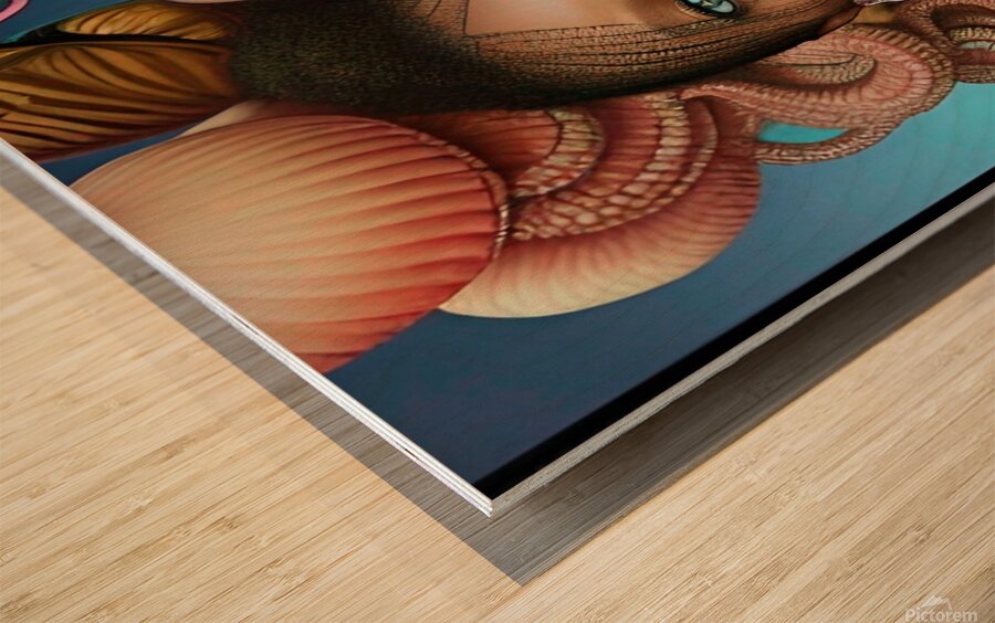 MEDUSA FEAR OF THE BLACK WOMAN 5 Wood print