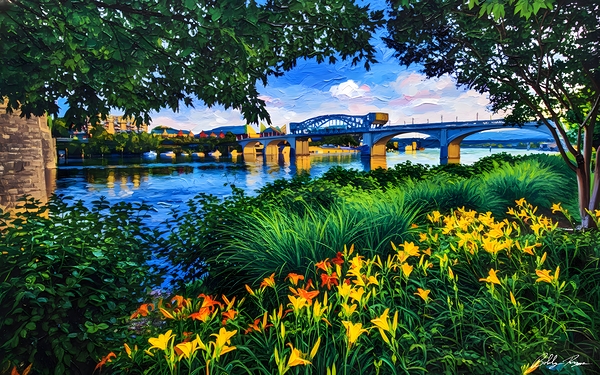 Flowers On The River Digital Download