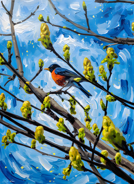 Bird In A Tree Digital Download