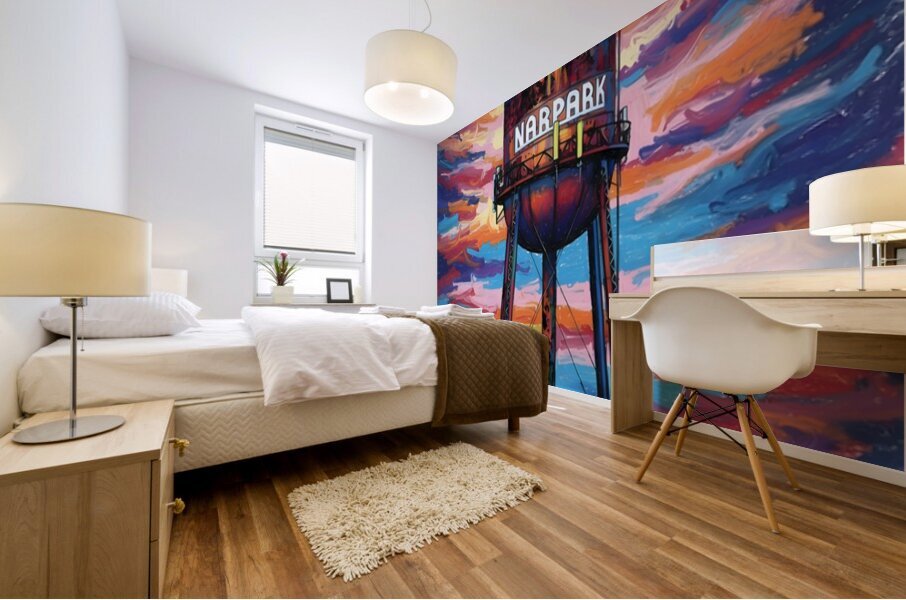 Water Tower Mural print