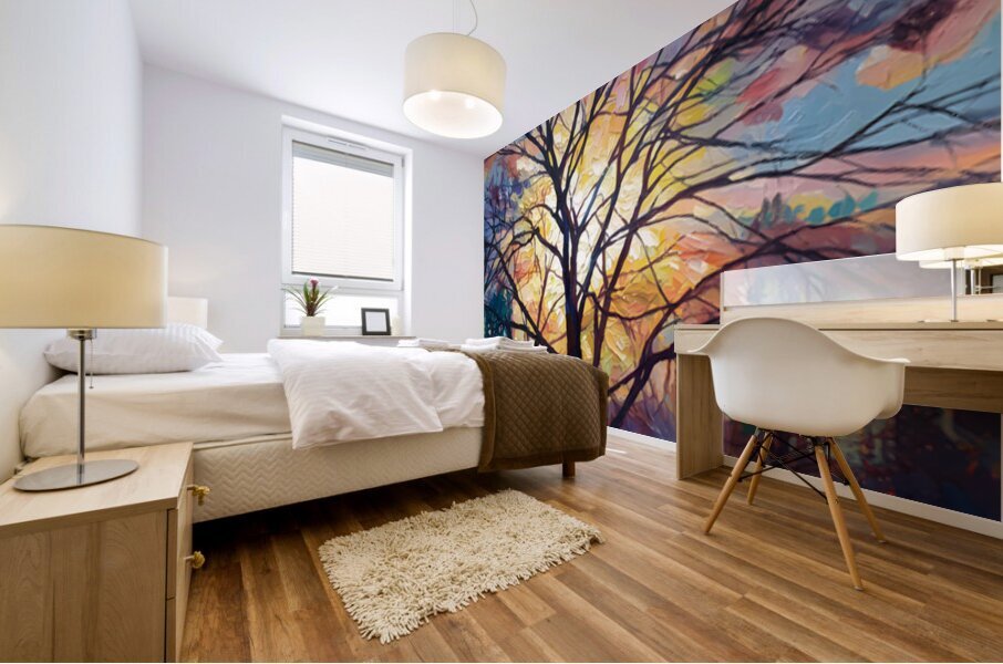 Through The Tree Mural print