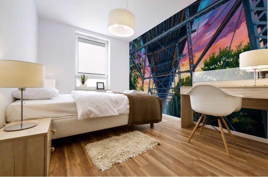 Under The Bridge Mural print