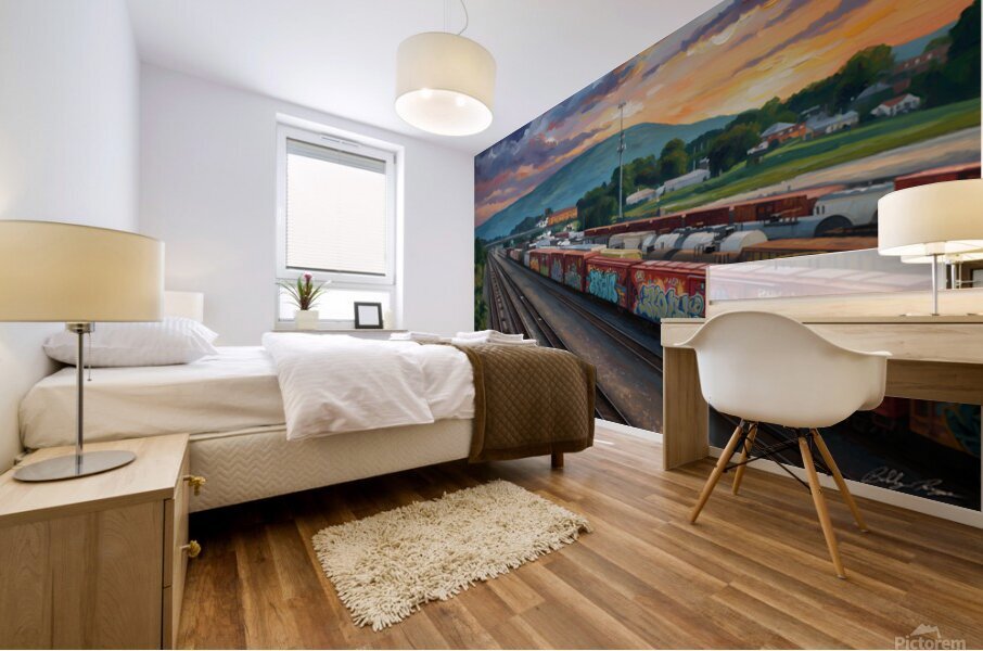 Train Yard Mural print
