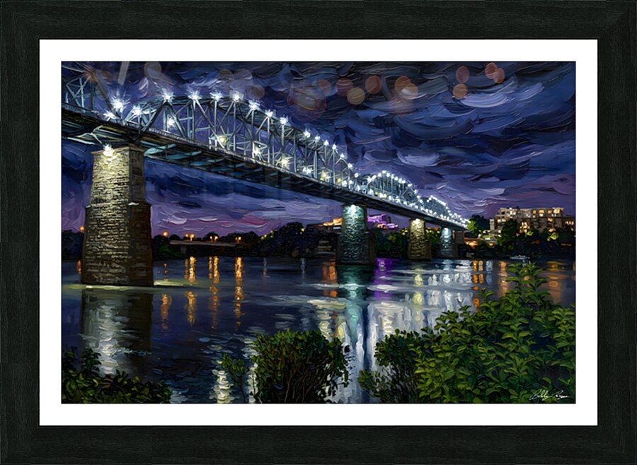 Chattanooga bridge Picture Frame print