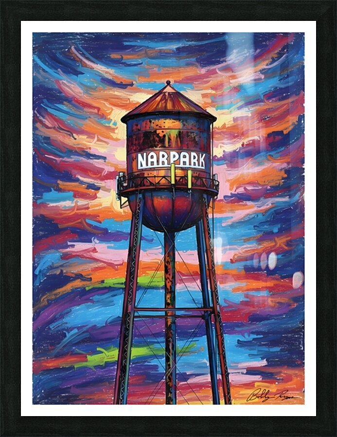Water Tower Picture Frame print