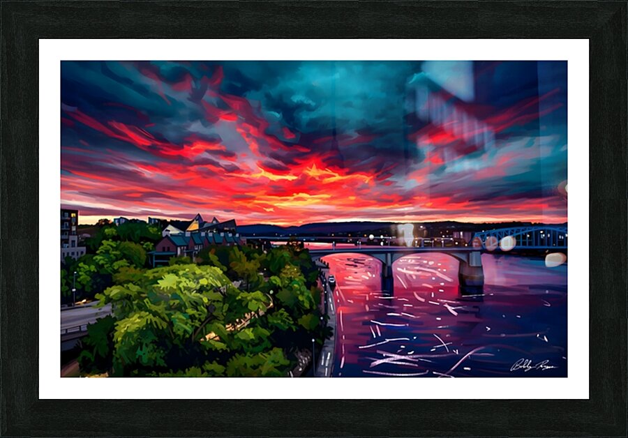 Fire In The Sky Picture Frame print