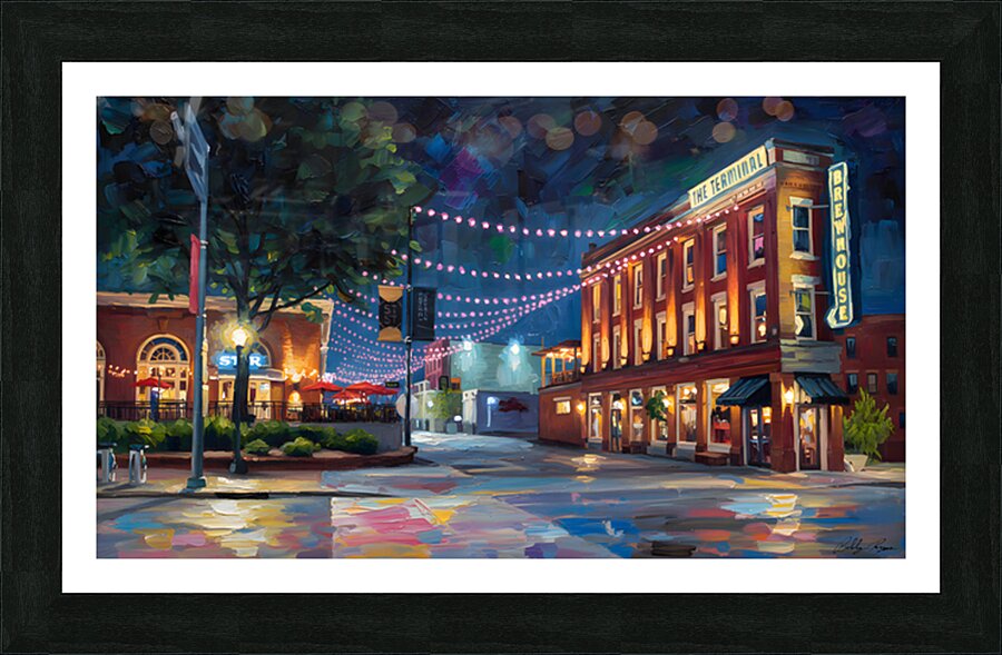 Station Street Picture Frame print