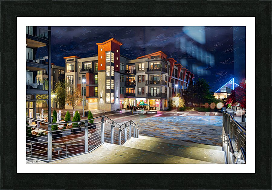 Walnut Walkway Picture Frame print