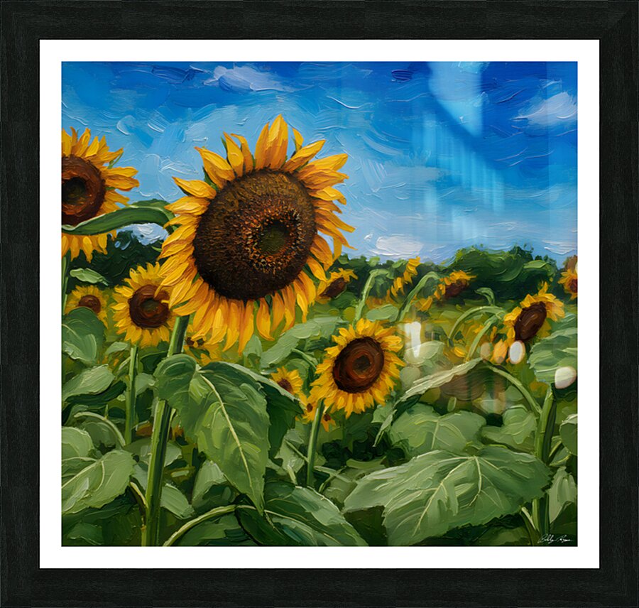 Sunflower Picture Frame print