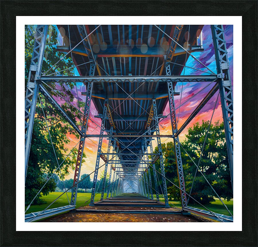 Under The Bridge Picture Frame print