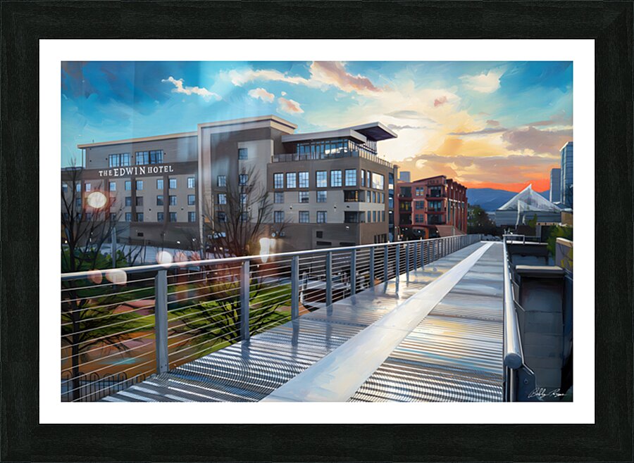 Bridge To The Edwin Picture Frame print