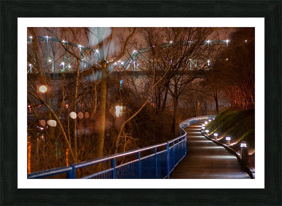 Riverfront Luminescence Picture Frame print