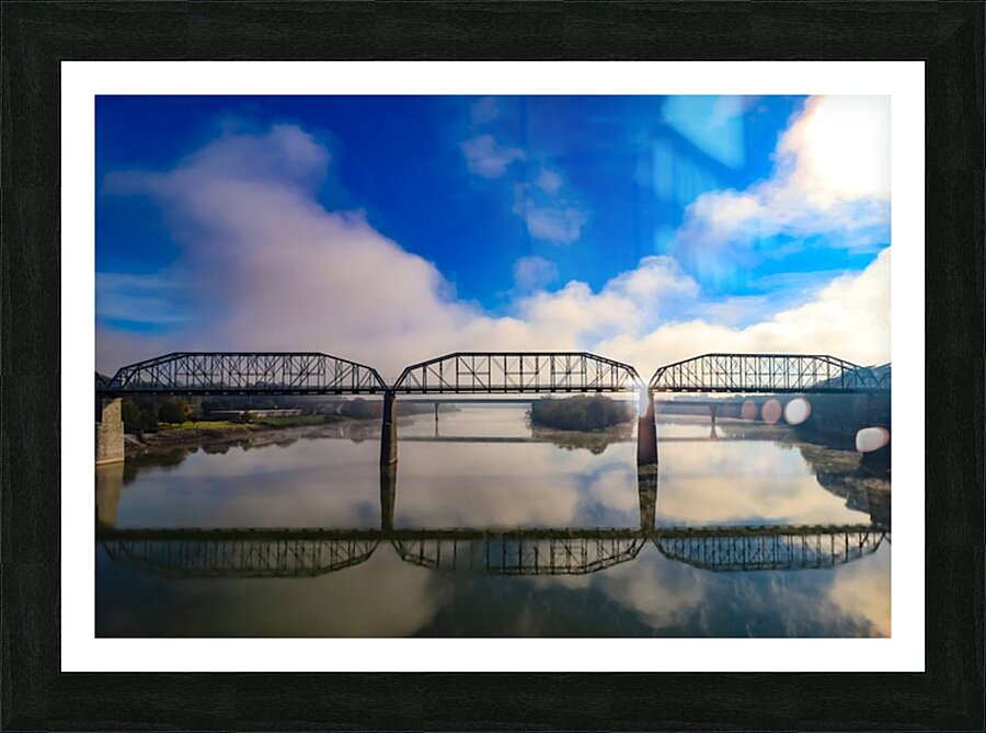 Fog And Reflection Picture Frame print