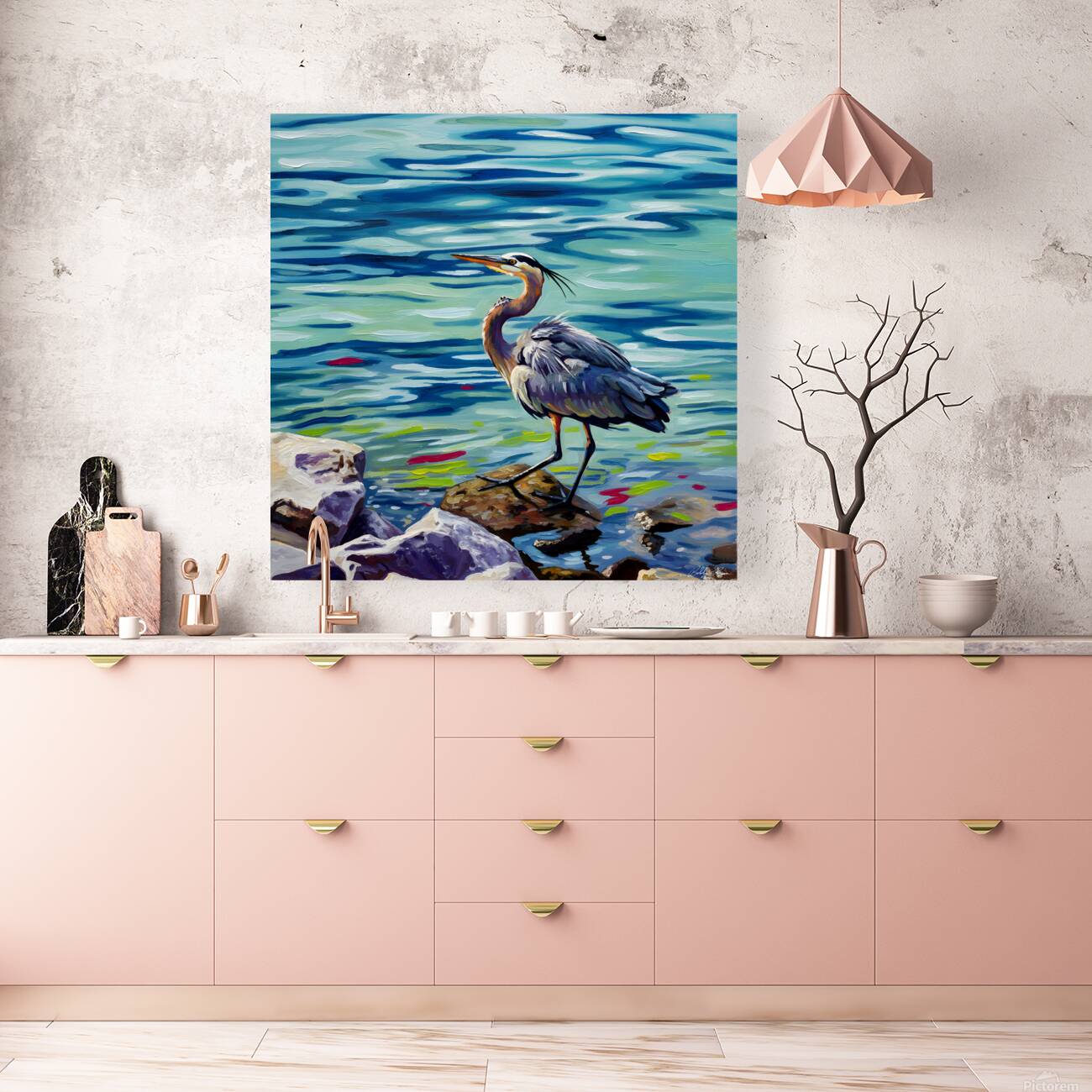 Great Blue Heron Reproduction